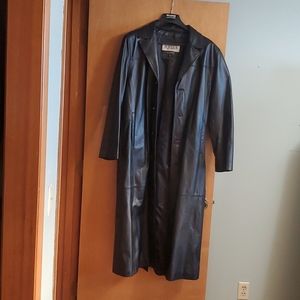 Men's leather duster